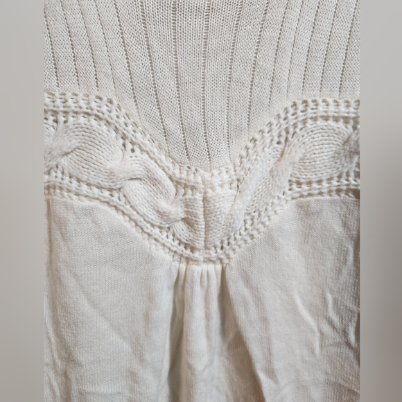 XOXO White Knit Dress Size Medium - Picture 5 of 6